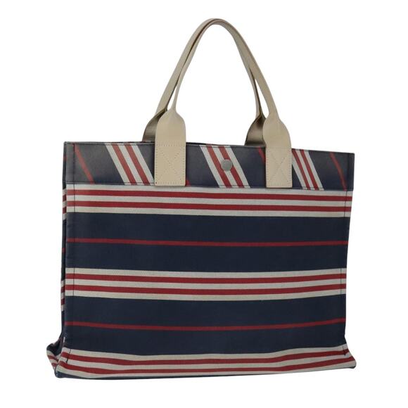 Burberry Blue Label Tote Bag Canvas Navy - Picture 1 of 16